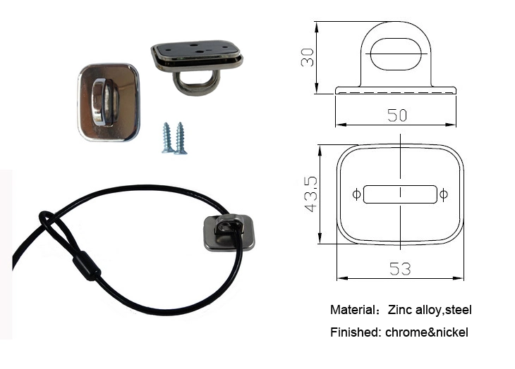 Laptop Lock Accessory, Computer Lock Accessory, Desktop Total Solution Locking Accessory, Al-7207